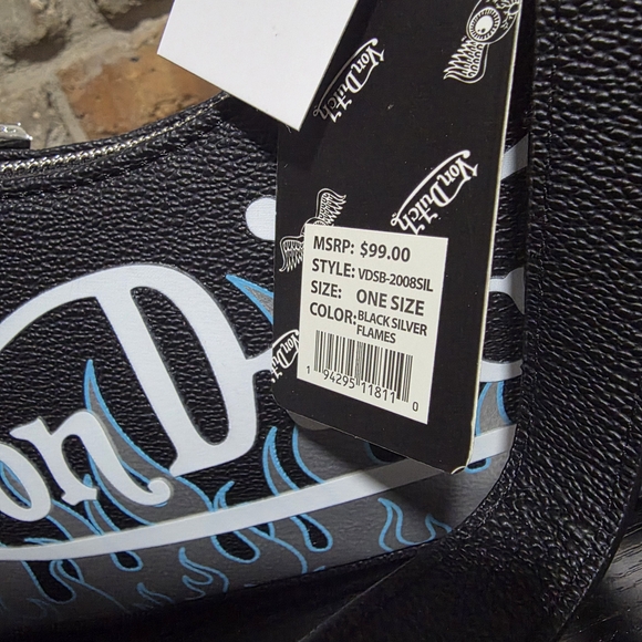 Von Dutch Silver Flame Women's Bag - Picture 6 of 6